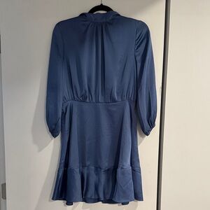 Vici Long Sleeve Blue Dress